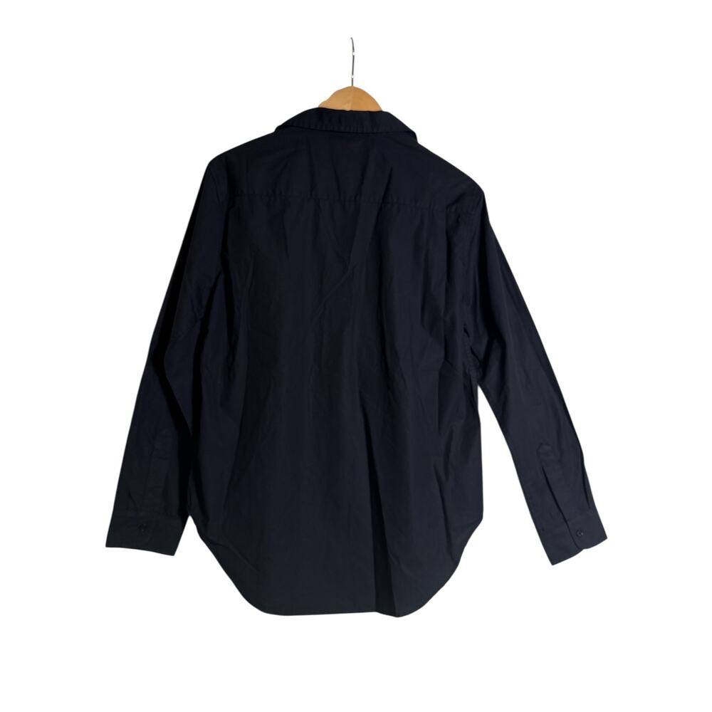 Quince Black 100% Organic Cotton Poplin Button-Up Shirt Women’s Medium NWT - Picture 7 of 10